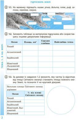 Довкілля. Робочий зошит для 6 класу закладів загальної середньої освіти