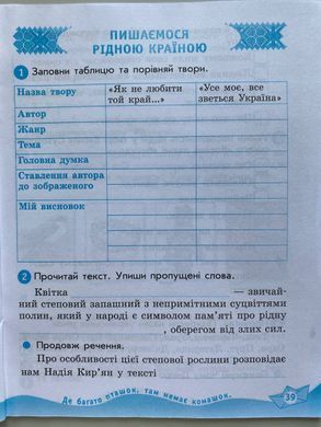 НУШ 4 кл. Укр. мова та чит. Роб. зошит. Ч.2 (у 2-х ч.) до підр. О. Савченко, І. Красуцької. ДИДАКТА